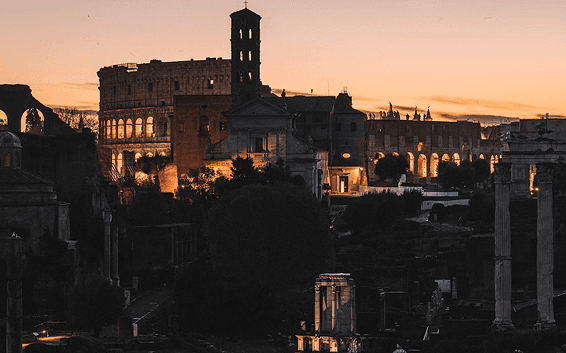 Historic city skyline